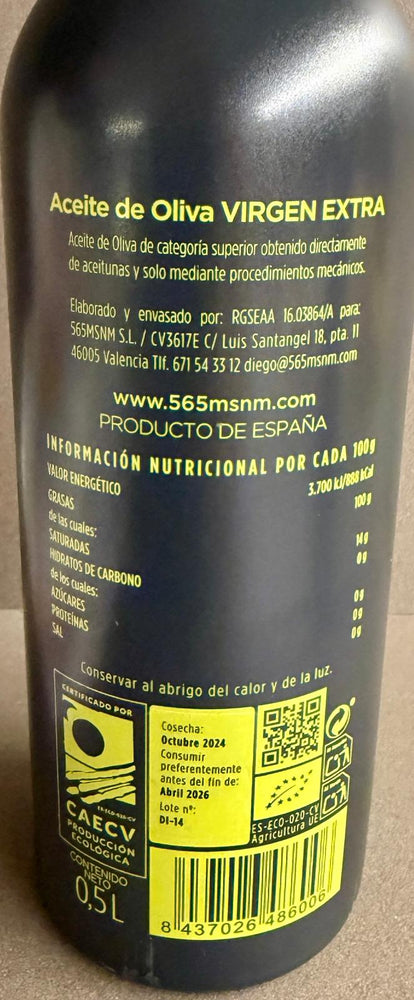 
                  
                    Aceite de Oliva Virgen Extra Ecológico Botella 500 ml con estuche
                  
                