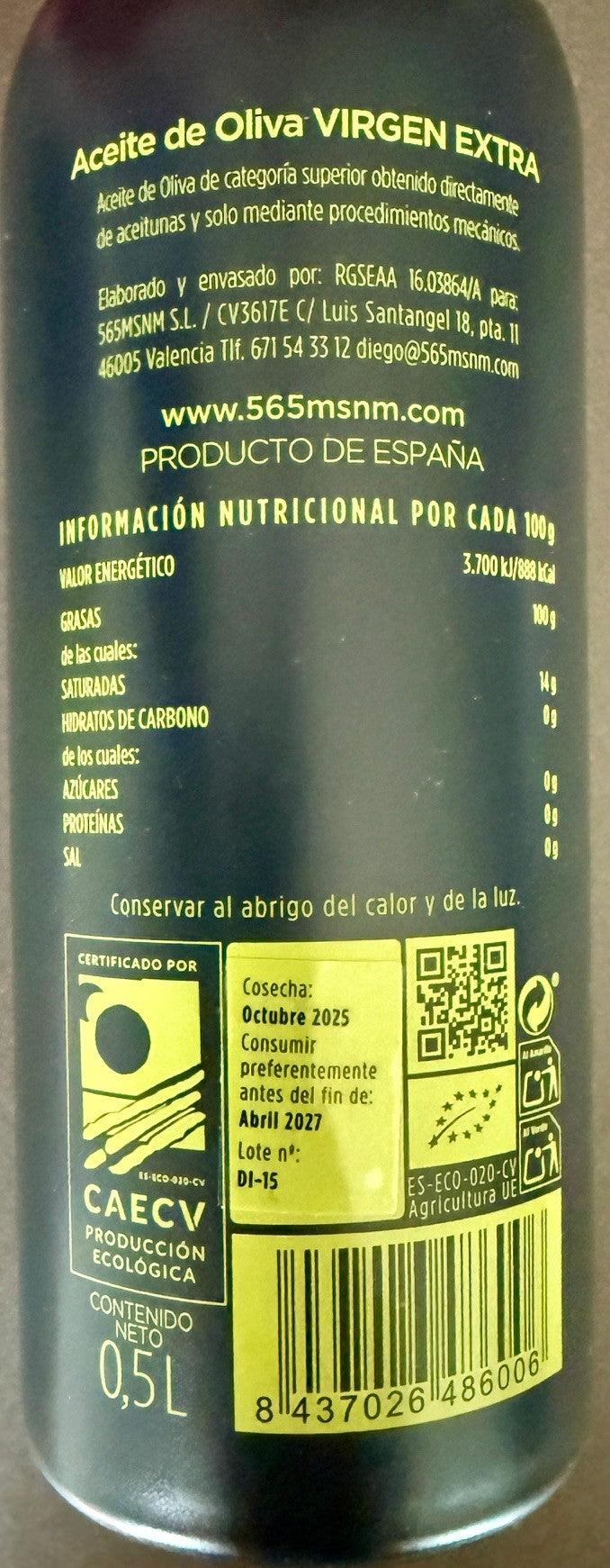 
                  
                    Box of 6 bottles of 500ML
                  
                