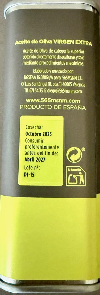 
                  
                    Aceite de Oliva Virgen Extra Ecológico Caja de 12 latas 250 ml
                  
                